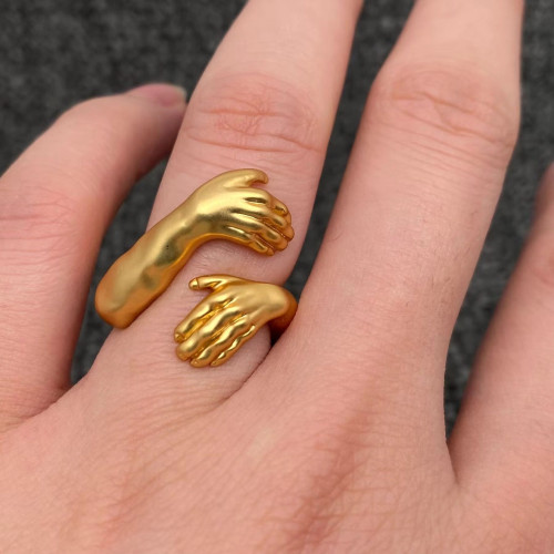Embrace Love Hands Adjustable Ring