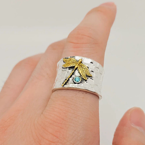 Dragonfly Shape Retro Ring
