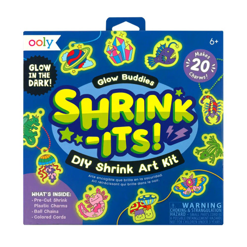 Ooly Shrink-Its! Glow Buddies Art Kit