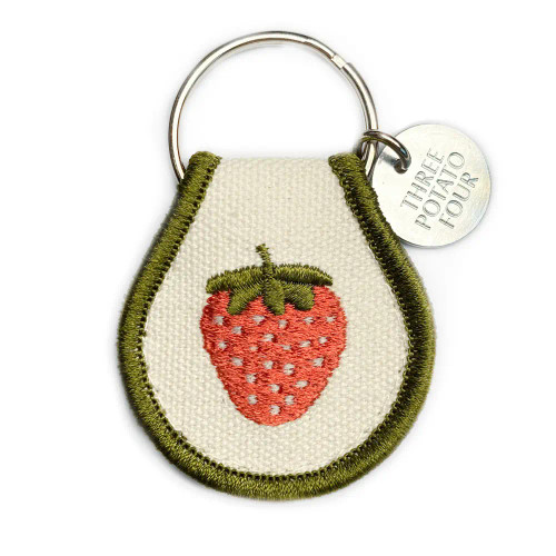 Three Potato Four Strawberry Patch Key Chain