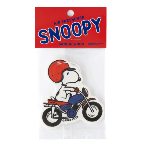 Three Potato Four Snoopy Motorcycle Sandalwood Air Freshener