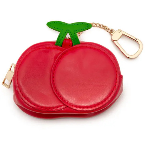 Living Royal Cherry 2-In-1 Bag Charm w/Reusable Bag