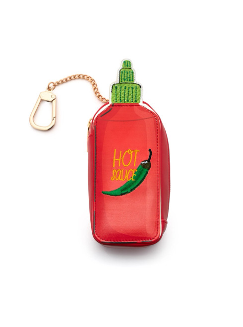 Hot Sauce 2-In-1 Bag Charm w/Reusable Bag