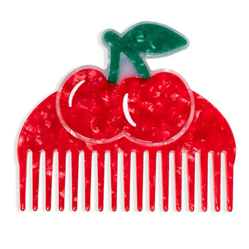 Cherries Wide Tooth Mini Hair Comb