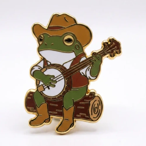 Banjo Frog Pin by Strike Gently
