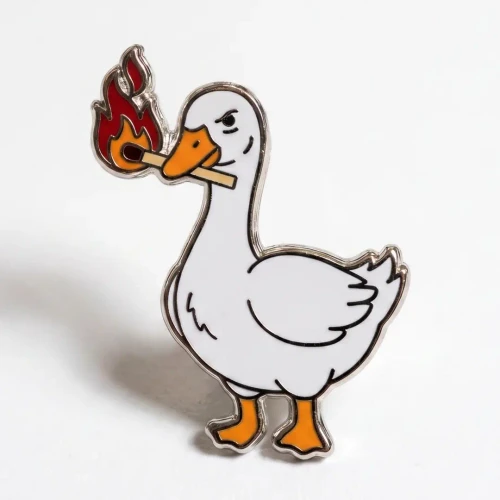 Arson Duck Enamel Pin by Strike Gently