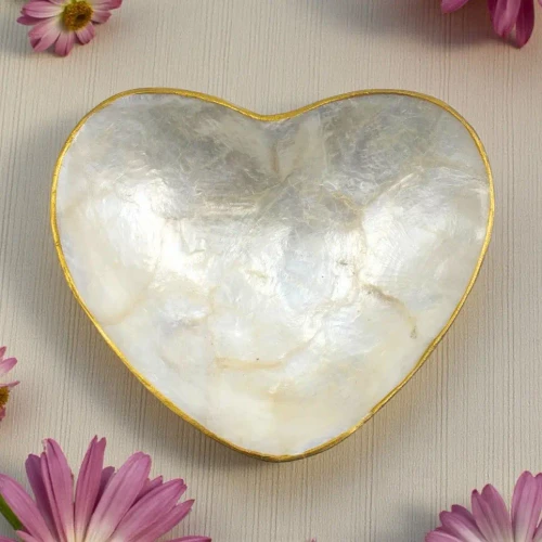 Shell Heart Trinket Dish