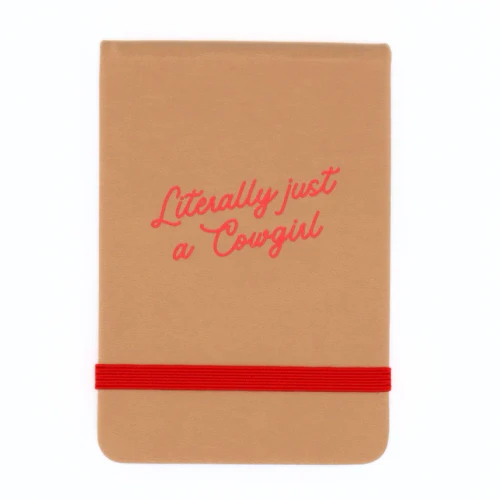 Literally Just A Cowgirl Leatherette Pocket Journal by Properly Improper