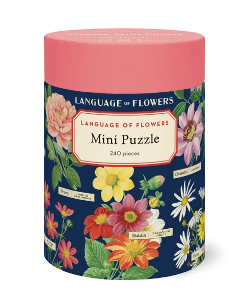 Cavallini Language Of Flowers 240 Piece Mini Puzzle