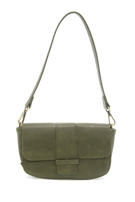 Joy Susan Becca Convertible Shoulder Bag - Dark Basil