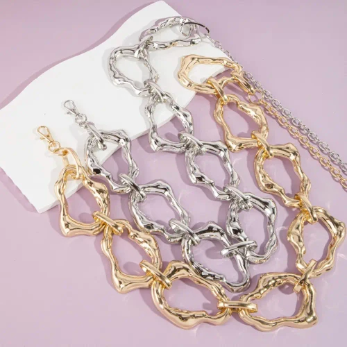 Chunky Textured Link Chain Belt