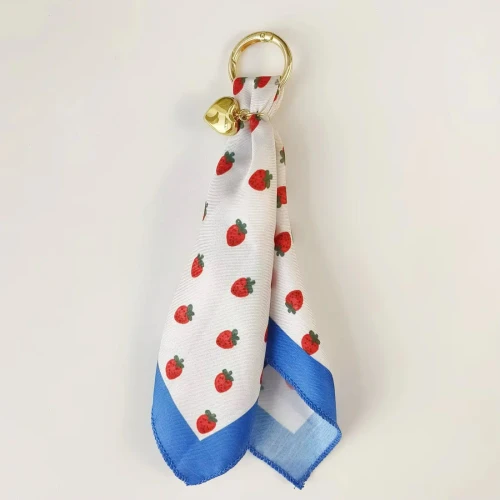 Etta Scarf Bag Charm by Pretty Simple - Strawberries