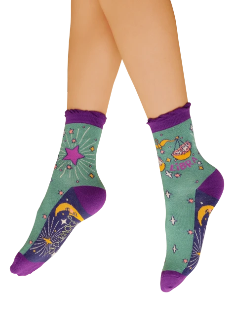 Powder Zodiac Libra Ankle Socks