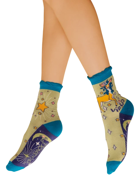 Powder Designs Zodiac Virgo Ankle Socks