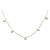 Gold Plated Sterling Silver Everyother Pearl Drop Necklace