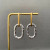 Mio Queena Two Tone 18K Gold Plated Stainless Steel Earrings
