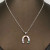 Mio Queena 18K Gold Stainless Steel Horseshoe Necklace - Steel Color