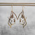 Golden Stella Side Face Earrings