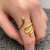 Mio Queena 18K Gold Plated Brass Adjustable Snake Ring