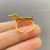 18K Gold Plated Steel Adjustable Dachshund Ring