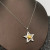 Mio Queena 18K Gold Plated Stainless Steel Two Tone Star Necklace