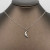 Mio Queena 18K Gold Plated Stainless Steel Crescent Moon Necklace - Steel