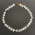 Heart White Crystal 18K Gold Stainless Steel Bead Necklace by Mio Queena