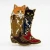 Cowboy Boot Cats Enamel Pin by Strike Gently