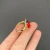 Enamel Ladybug Gold Plated Adjustable Ring