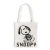 Snoopy Skeleton Halloween Knit Tote by Three Potato Four