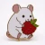 Berry Mouse Pin by Strike Gently