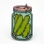 Pickle Jar Enamel Pin by Strike Gently
