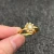 18K Pearl Inlaid Cz & Pearl Ring