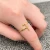 18K Gold Stainless Steel Cross Ring