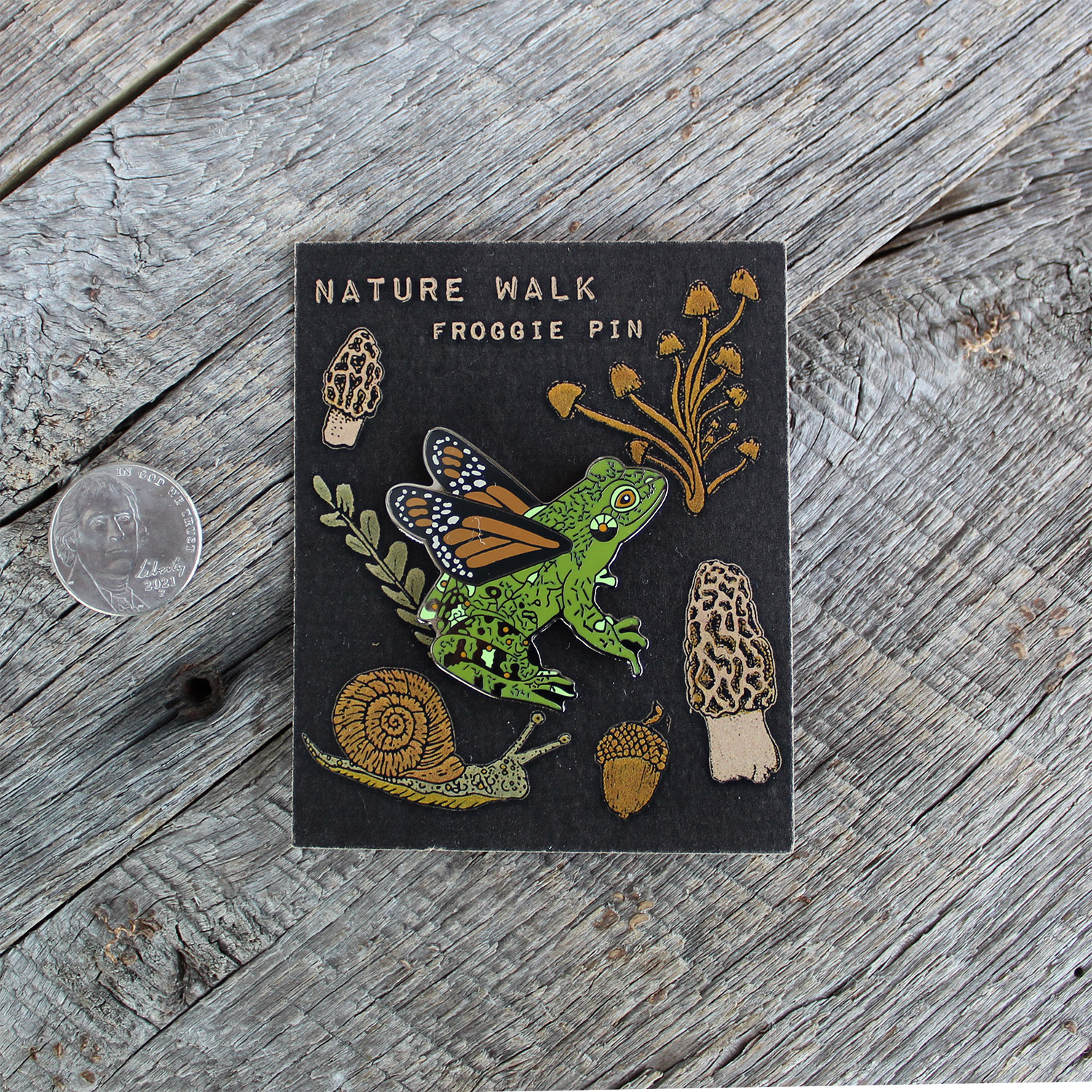 Nature Walk Enamel Pin - Frog