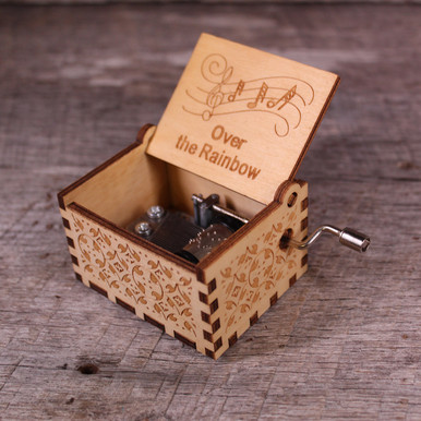 Over the Rainbow Hand Crank Music Box