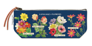 Cavallini Language Of Flowers Mini Pouch