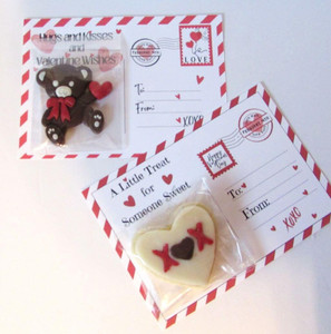Chocolate Teddybear Postcard