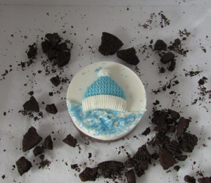 Adorable Winter Theme Chocolate Covered Oreo with both Milk and White Chocolate