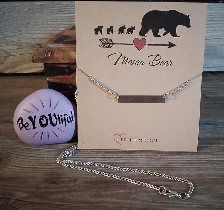 Mama Bear with 4 Cubs Necklace