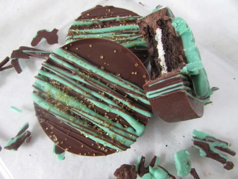 Chocolate Covered Double Stuffed Oreos-Drizzle