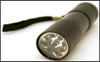 B9UV-12 nine UV LED black light flashlight that comes with batteries and can be used to see anything fluorescent