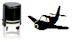 Propeller plane self inking blank stampers for any stamping black light ink