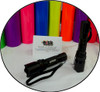 BCT5 365 black light ready to use and comes with two CR123 batteries.