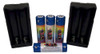 BATC18650X4 Pack of Four Rechargeable Batteries and Two Dual Fast Chargers