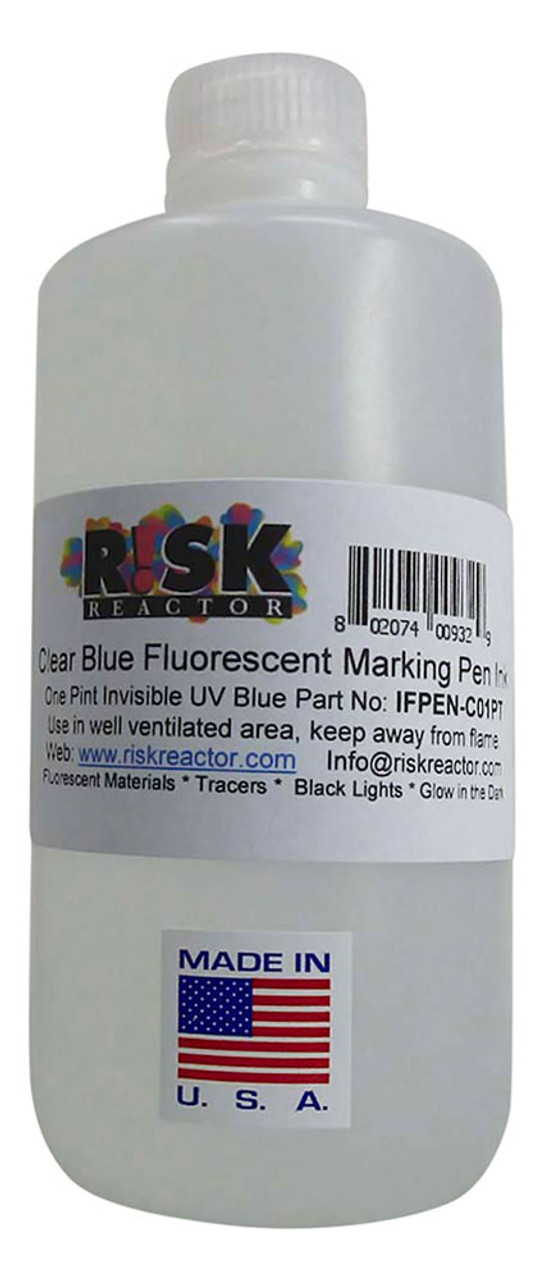 IFWB-C01PT Clear Blue Invisible UV Tracer Water Dye in pint container