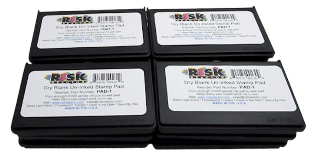 PAD-10 Box of ten Bulk Stamp for black light black light inks