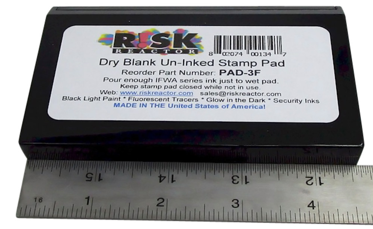 PAD3F10 Bulk Pack of Ten Wholesale Stamp Pads for invisible black light ink