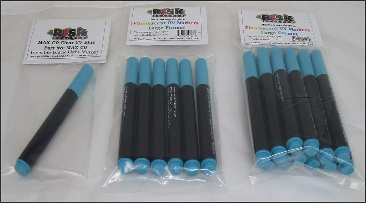 MAR-C012 Dozen Invisible Blue UV Fluorescent Marker Pen