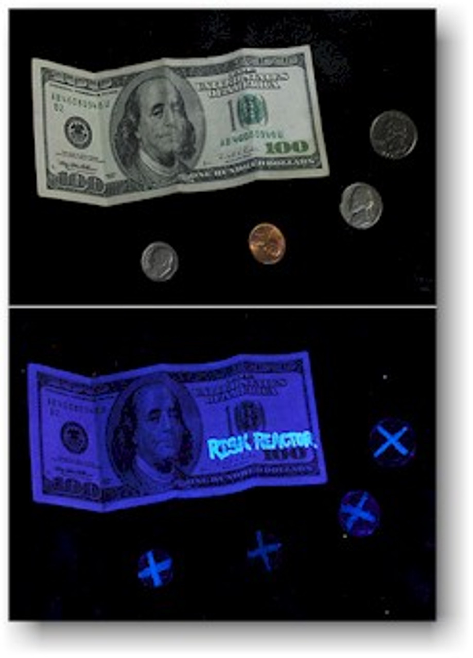 Anti-counterfeit Fluorescent Markers In A Banknote Canvas Print